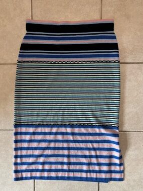 MARNI for UNIQLO Wool Blend Knit Skirt Size M Striped